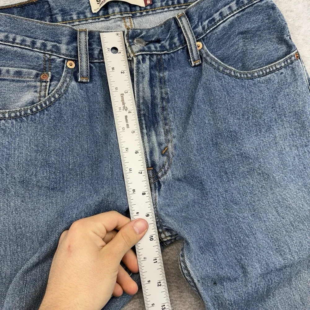 Levis 505 Regular Fit Straight Leg Jeans Mens 31x30 Medium Wash Blue y2k 00s VTG
